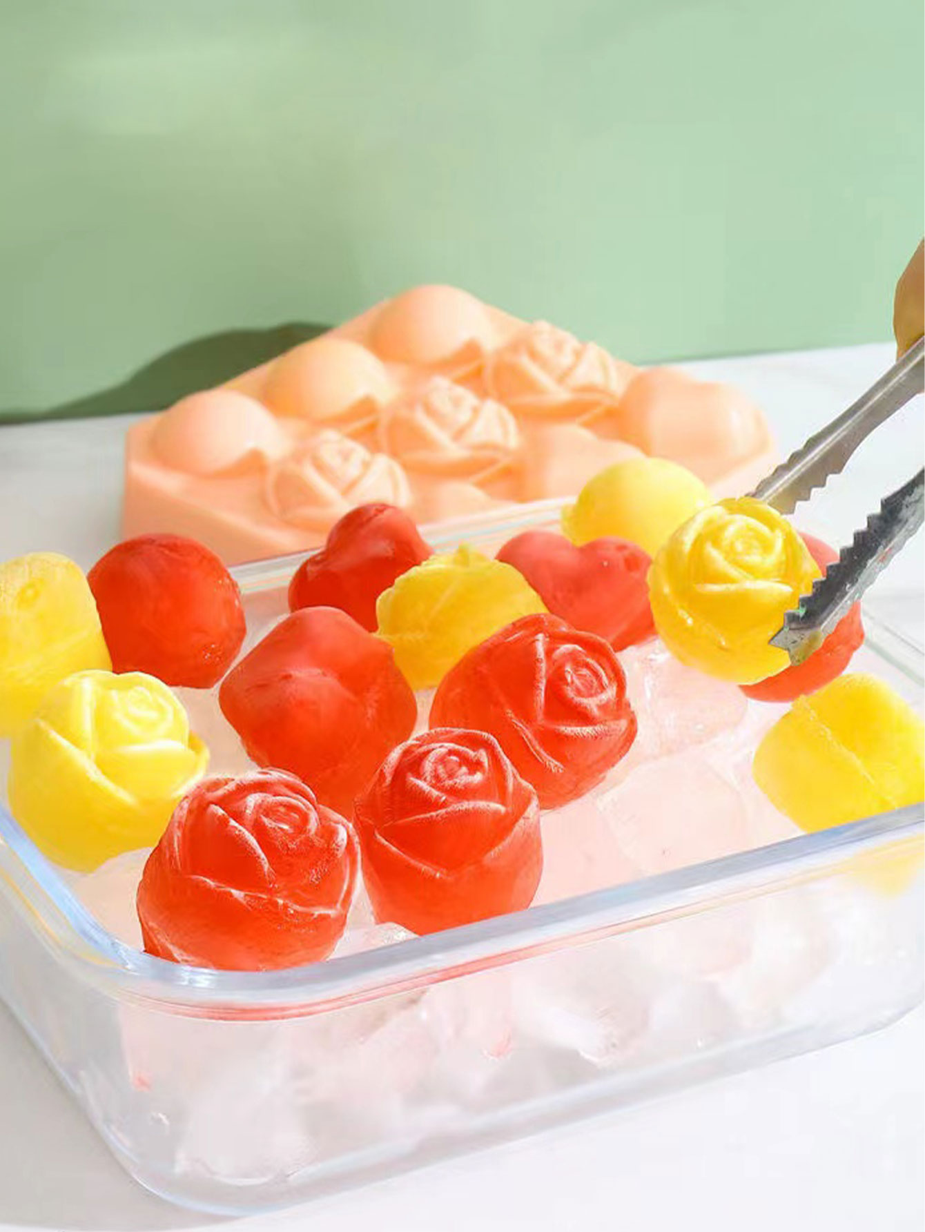Rose Ice Cube Mold Food-Grade  - Ice Mold Sphere ulasan dan harga