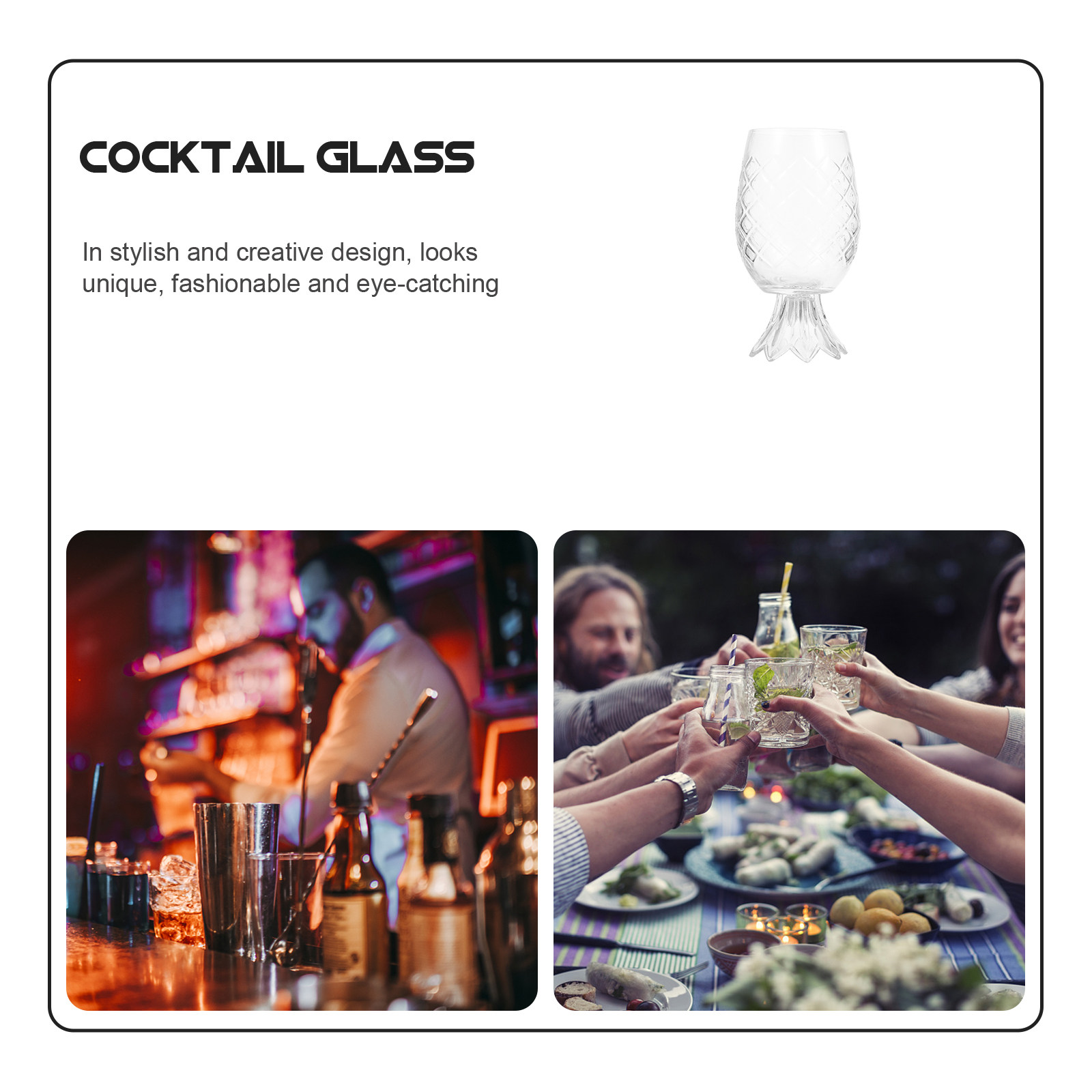 Premium Pineapple-Shaped Cockt - Home Bar Set ulasan dan harga